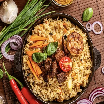 Turkish lamb pilau