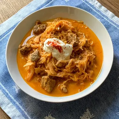 Pork & sauerkraut goulash