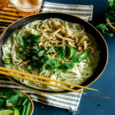 Thai curry noodle soup