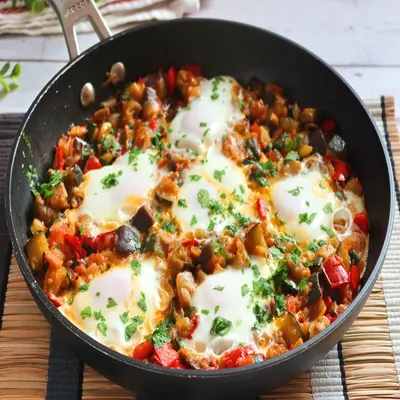 Pisto con huevos