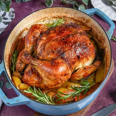 Poulet Roti a l'Algerienne (Algerian Roast Chicken)