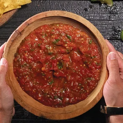 Smoky tomato pepper salsa